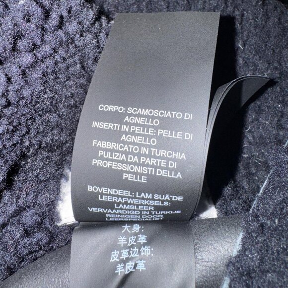 Size:6💕 Coach Genuine Black Shearling Two Side with Hoodie Tall Jacket Coat - Picture 15 of 16